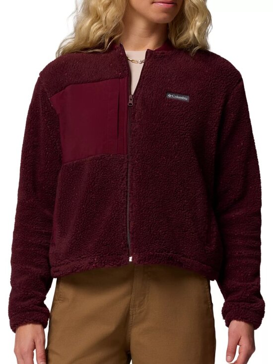 Columbia Jackets & Blazers - Columbia Women's Stellar Path Fleece Bomber Full Zip - Color: Rich Wine